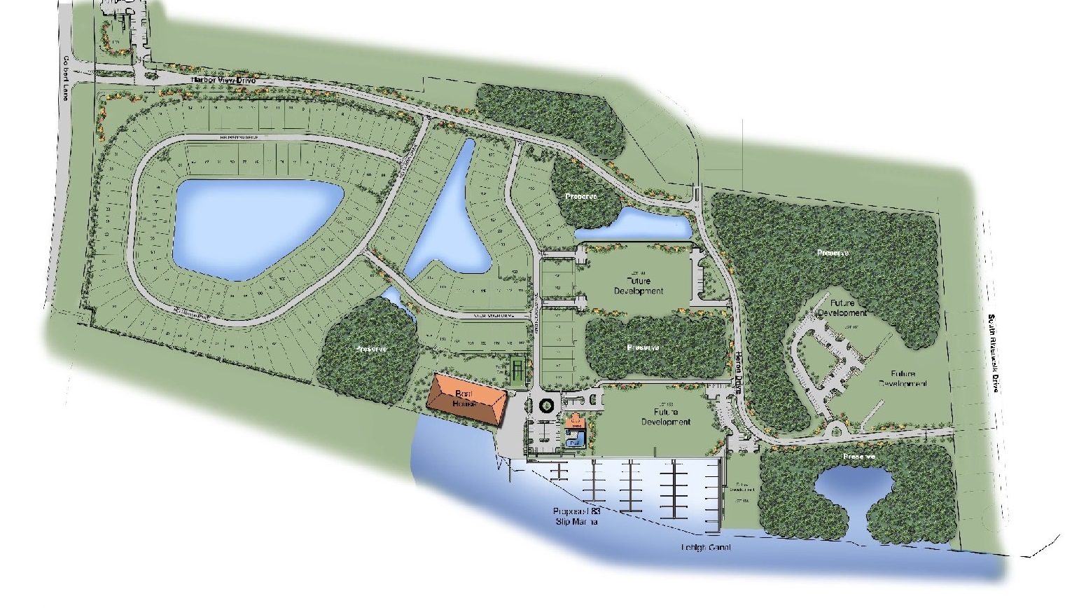 Marina Del Palma conceptual site plan - Palm Coast